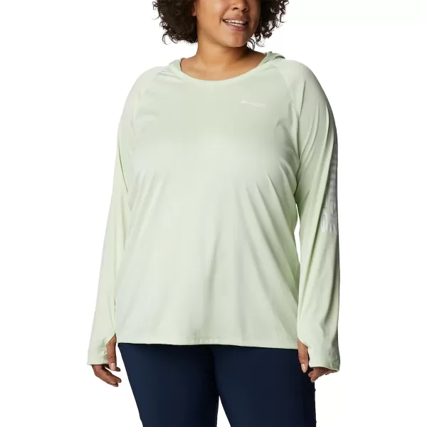 imageColumbia Womens Tidal Tee HoodieLight LimeWhite Logo