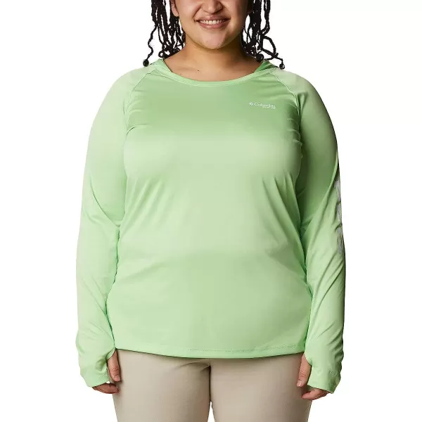 imageColumbia Womens Tidal Tee HoodieLime GlowWhite Logo