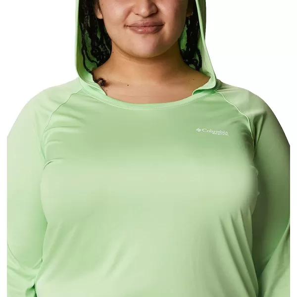 imageColumbia Womens Tidal Tee HoodieLime GlowWhite Logo
