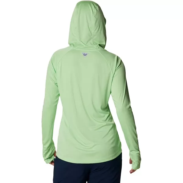 imageColumbia Womens Tidal Tee HoodieLime GlowWhite Logo