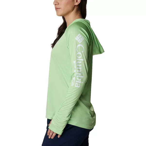 imageColumbia Womens Tidal Tee HoodieLime GlowWhite Logo