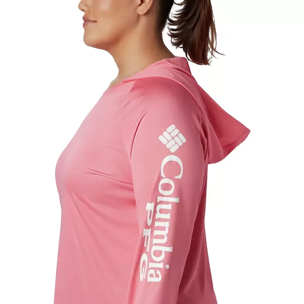 imageColumbia Womens Tidal Tee HoodieLollipopWhite Logo