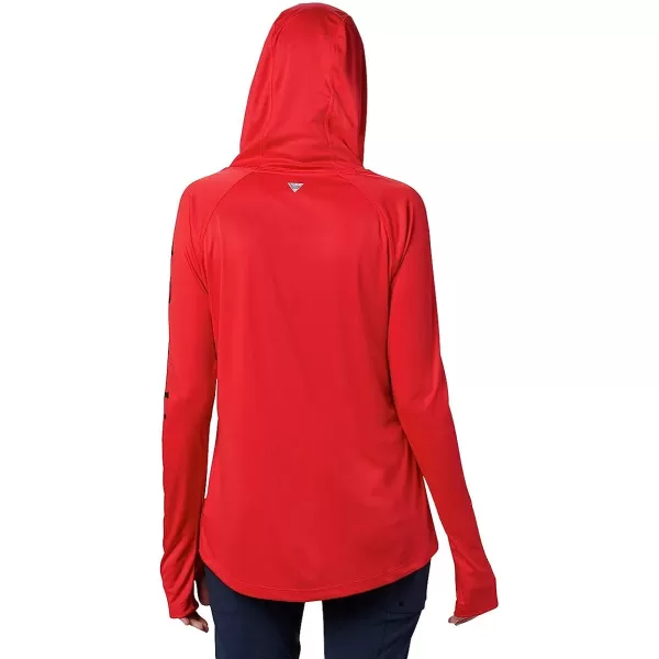imageColumbia Womens Tidal Tee HoodieRed LilyCollegiate Navy Logo