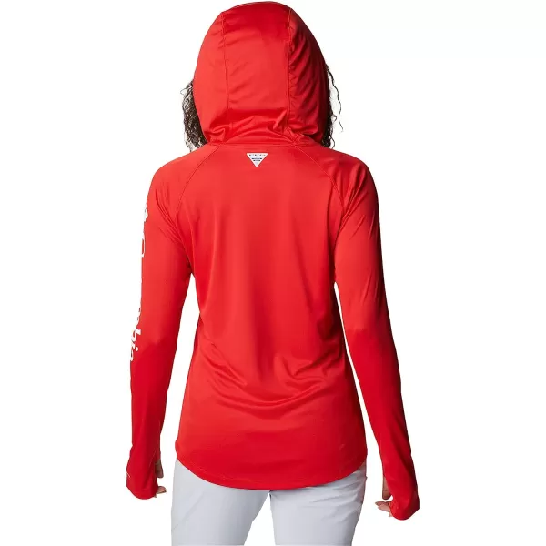 imageColumbia Womens Tidal Tee HoodieRed SparkWhite Logo