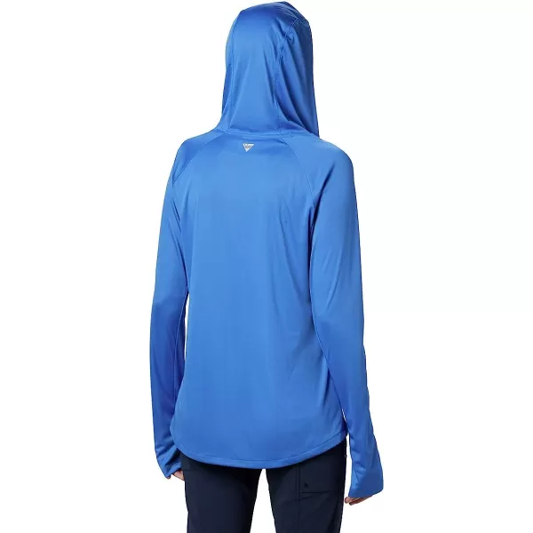 imageColumbia Womens Tidal Tee HoodieStormy BlueLight Coral Logo