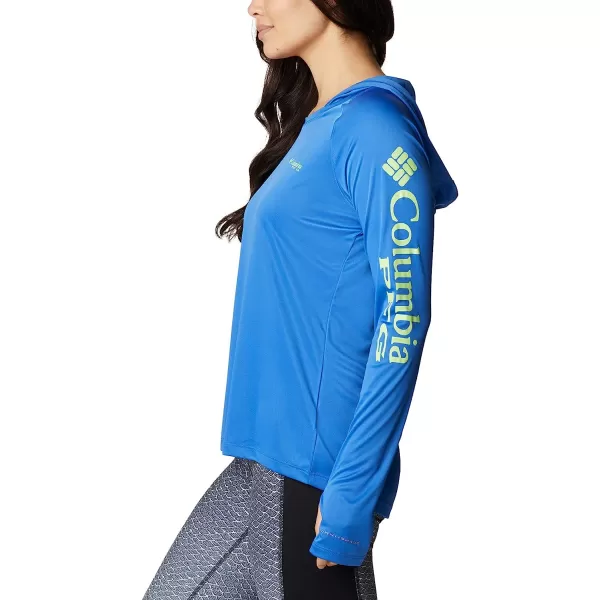 imageColumbia Womens Tidal Tee HoodieVivid BlueLime Glow