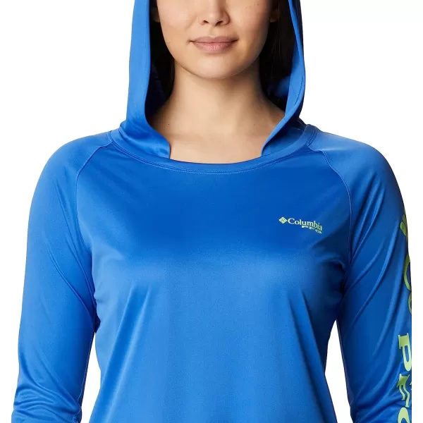 imageColumbia Womens Tidal Tee HoodieVivid BlueLime Glow