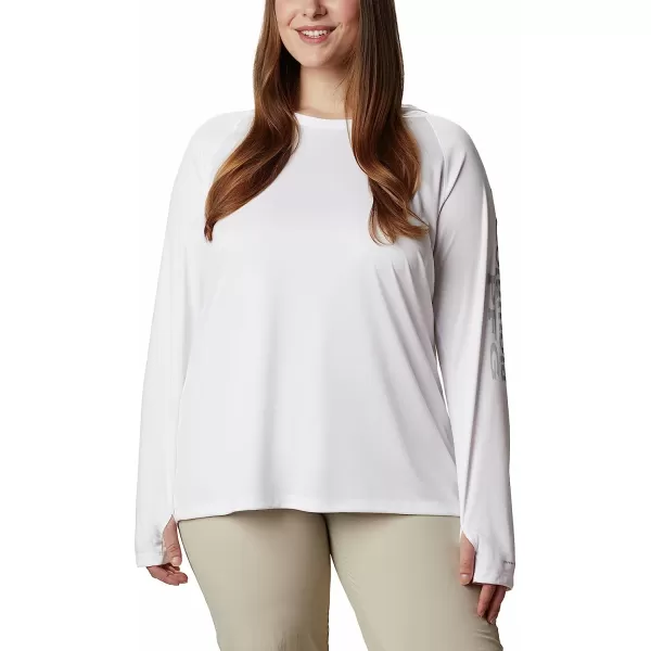 imageColumbia Womens Tidal Tee HoodieWhiteCirrus Grey Logo