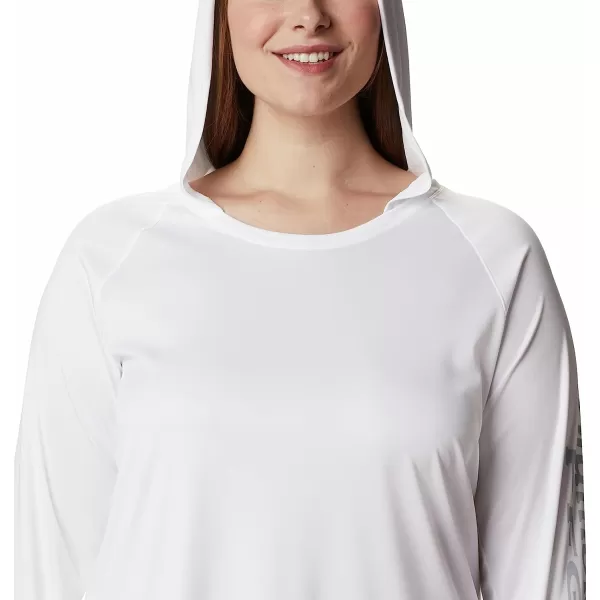 imageColumbia Womens Tidal Tee HoodieWhiteCirrus Grey Logo