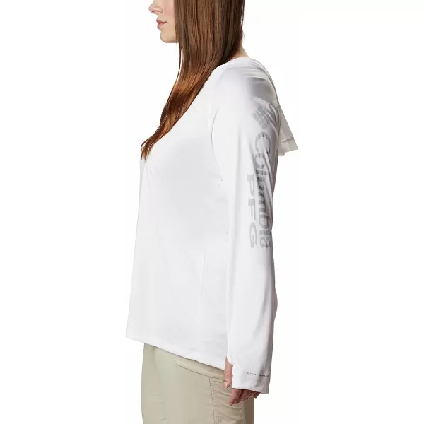 imageColumbia Womens Tidal Tee HoodieWhiteCirrus Grey Logo