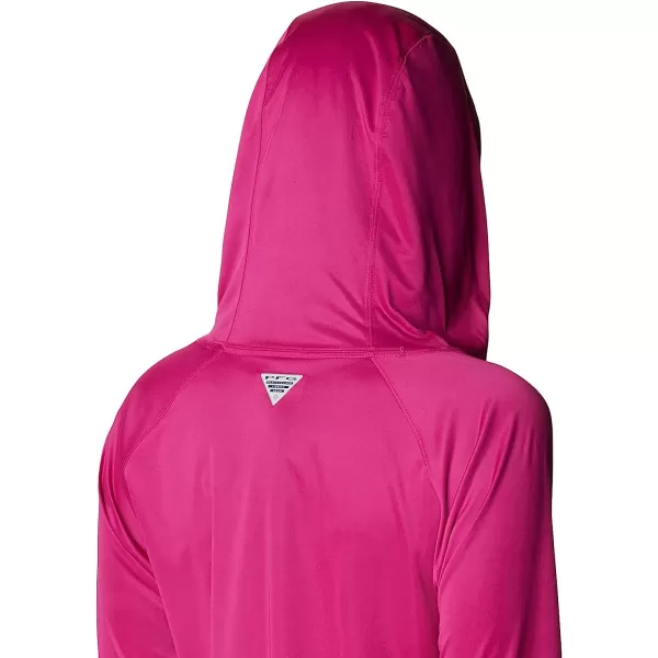 imageColumbia Womens Tidal Tee HoodieWild FuchsiaWhite Logo