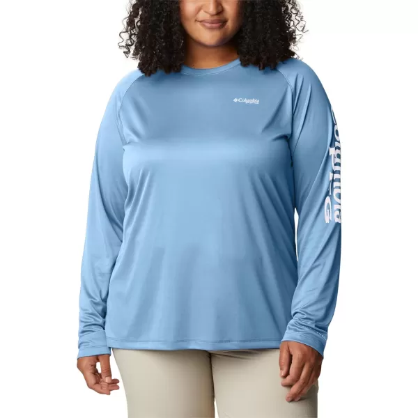 imageColumbia Womens Tidal Tee Ii Long SleeveAgateSatin Pink Logo