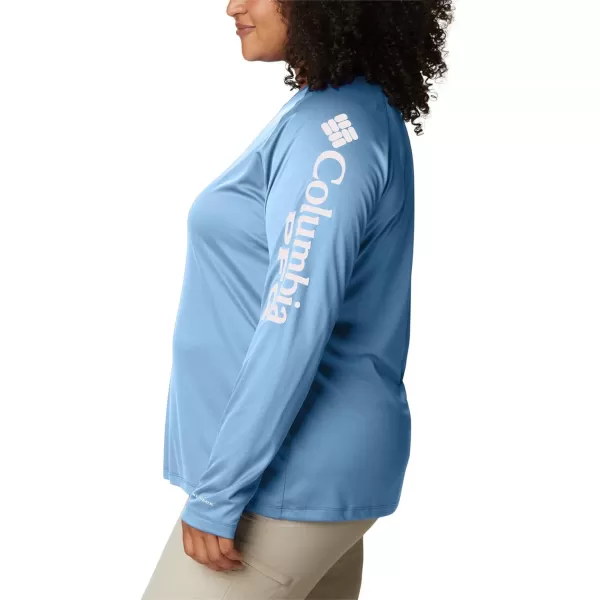 imageColumbia Womens Tidal Tee Ii Long SleeveAgateSatin Pink Logo