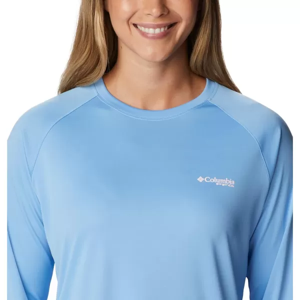 imageColumbia Womens Tidal Tee Ii Long SleeveAgateSatin Pink Logo