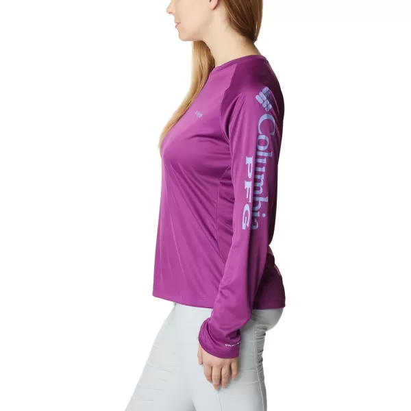 imageColumbia Womens Tidal Tee Ii Long SleeveBerry Jam Fairytale Logo