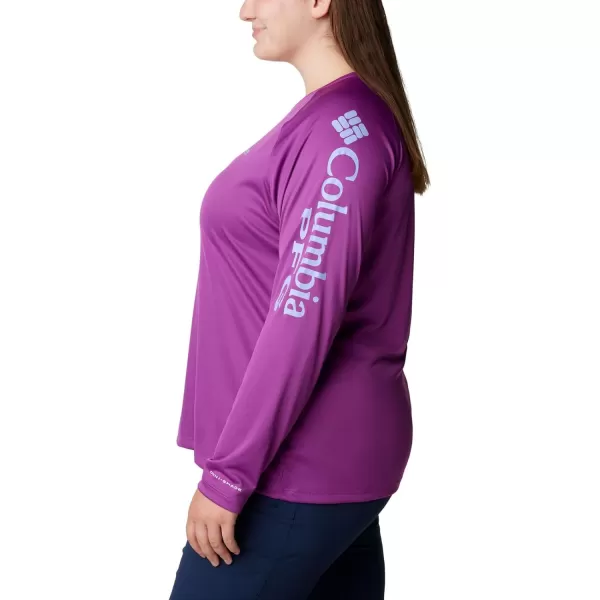 imageColumbia Womens Tidal Tee Ii Long SleeveBerry Jam Fairytale Logo