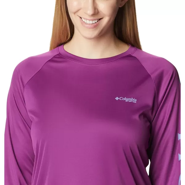 imageColumbia Womens Tidal Tee Ii Long SleeveBerry Jam Fairytale Logo