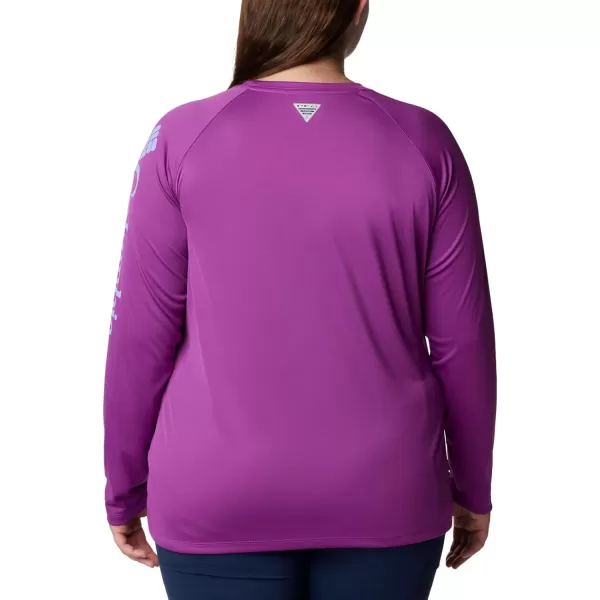imageColumbia Womens Tidal Tee Ii Long SleeveBerry Jam Fairytale Logo