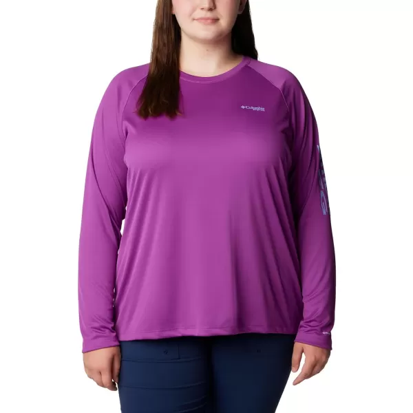 imageColumbia Womens Tidal Tee Ii Long SleeveBerry Jam Fairytale Logo