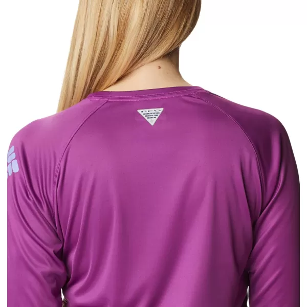 imageColumbia Womens Tidal Tee Ii Long SleeveBerry Jam Fairytale Logo