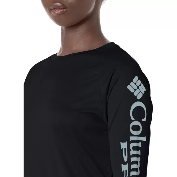 imageColumbia Womens Tidal Tee Ii Long SleeveBlack Cirrus Grey Logo