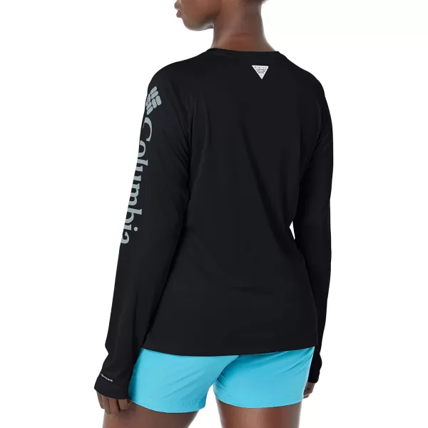 imageColumbia Womens Tidal Tee Ii Long SleeveBlack Cirrus Grey Logo