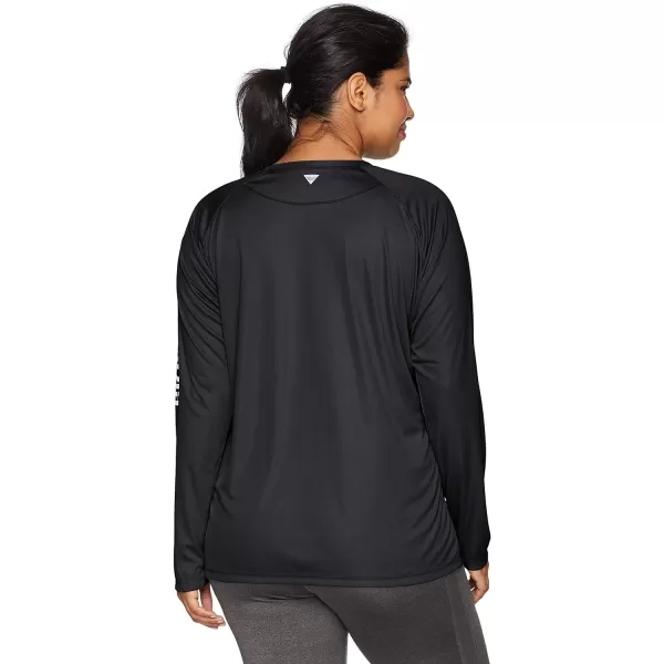 imageColumbia Womens Tidal Tee Ii Long SleeveBlack Cirrus Grey Logo