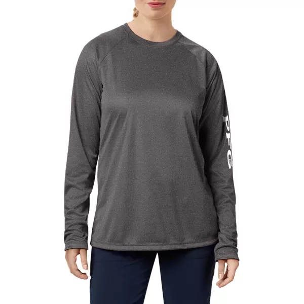 imageColumbia Womens Tidal Tee Ii Long SleeveBlack HeatherCirrus Grey Logo