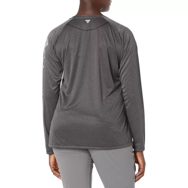 imageColumbia Womens Tidal Tee Ii Long SleeveBlack HeatherCirrus Grey Logo