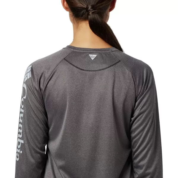 imageColumbia Womens Tidal Tee Ii Long SleeveBlack HeatherCirrus Grey Logo