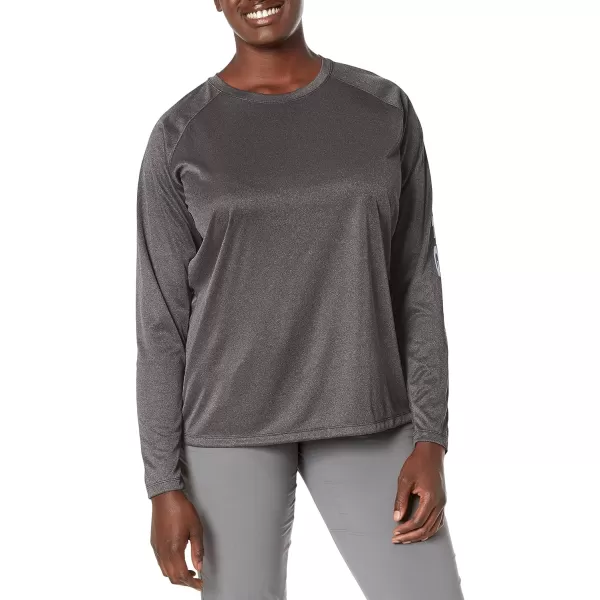imageColumbia Womens Tidal Tee Ii Long SleeveBlack HeatherCirrus Grey Logo