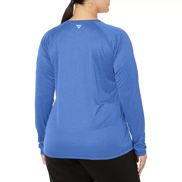 imageColumbia Womens Tidal Tee Ii Long SleeveBlue Macaw HeatherAtoll Logo