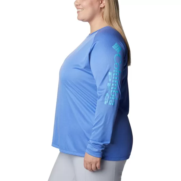 imageColumbia Womens Tidal Tee Ii Long SleeveBlue Macaw HeatherAtoll Logo