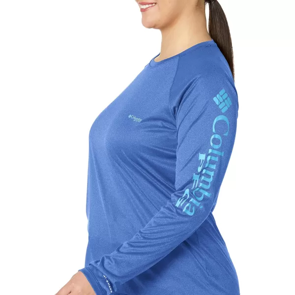 imageColumbia Womens Tidal Tee Ii Long SleeveBlue Macaw HeatherAtoll Logo