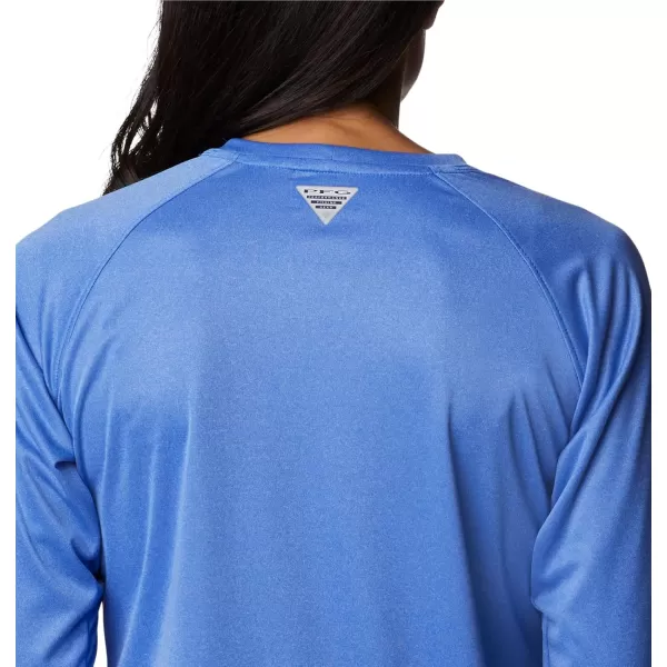 imageColumbia Womens Tidal Tee Ii Long SleeveBlue Macaw HeatherAtoll Logo