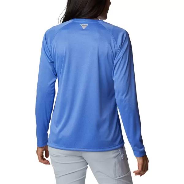 imageColumbia Womens Tidal Tee Ii Long SleeveBlue Macaw HeatherAtoll Logo