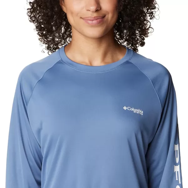 imageColumbia Womens Tidal Tee Ii Long SleeveBluestone White Logo