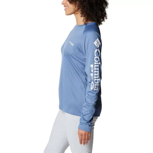 imageColumbia Womens Tidal Tee Ii Long SleeveBluestone White Logo