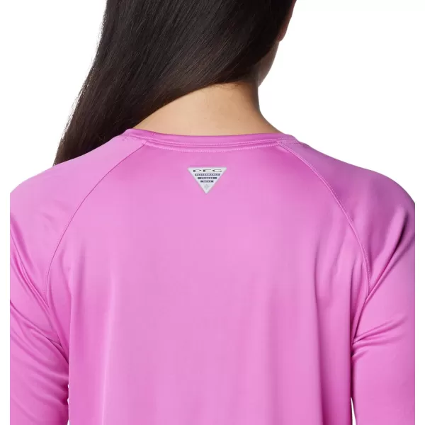 imageColumbia Womens Tidal Tee Ii Long SleeveBright LavenderWhite Logo