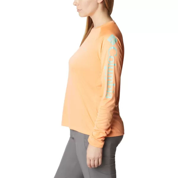 imageColumbia Womens Tidal Tee Ii Long SleeveBright Nectar Mint Cay Logo