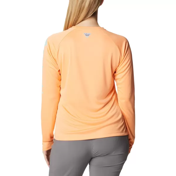 imageColumbia Womens Tidal Tee Ii Long SleeveBright Nectar Mint Cay Logo