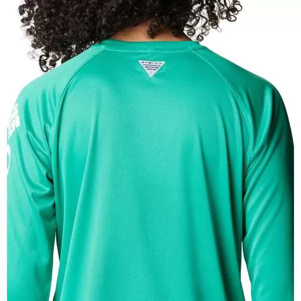 imageColumbia Womens Tidal Tee Ii Long SleeveCircuit HeatherWhite Logo