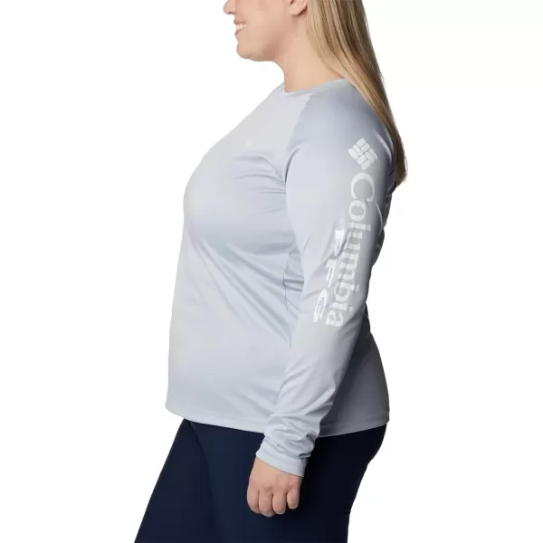 imageColumbia Womens Tidal Tee Ii Long SleeveCirrus Grey HeatherWhite Logo