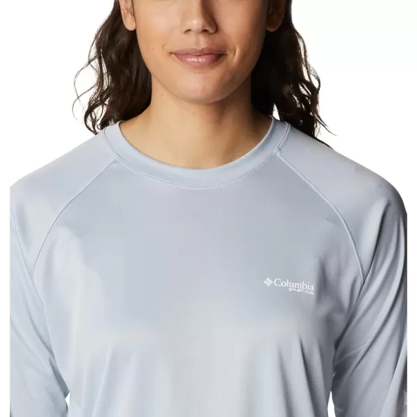 imageColumbia Womens Tidal Tee Ii Long SleeveCirrus Grey HeatherWhite Logo
