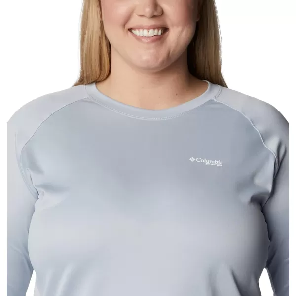 imageColumbia Womens Tidal Tee Ii Long SleeveCirrus Grey HeatherWhite Logo