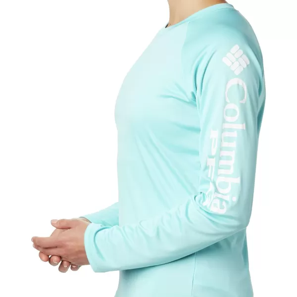 imageColumbia Womens Tidal Tee Ii Long SleeveClear BlueWhite Logo