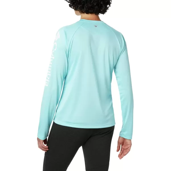 imageColumbia Womens Tidal Tee Ii Long SleeveClear BlueWhite Logo