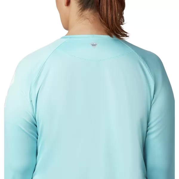imageColumbia Womens Tidal Tee Ii Long SleeveClear BlueWhite Logo