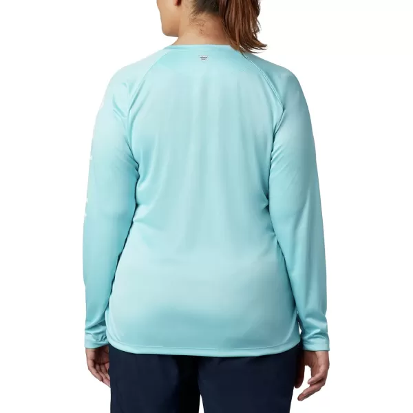 imageColumbia Womens Tidal Tee Ii Long SleeveClear BlueWhite Logo
