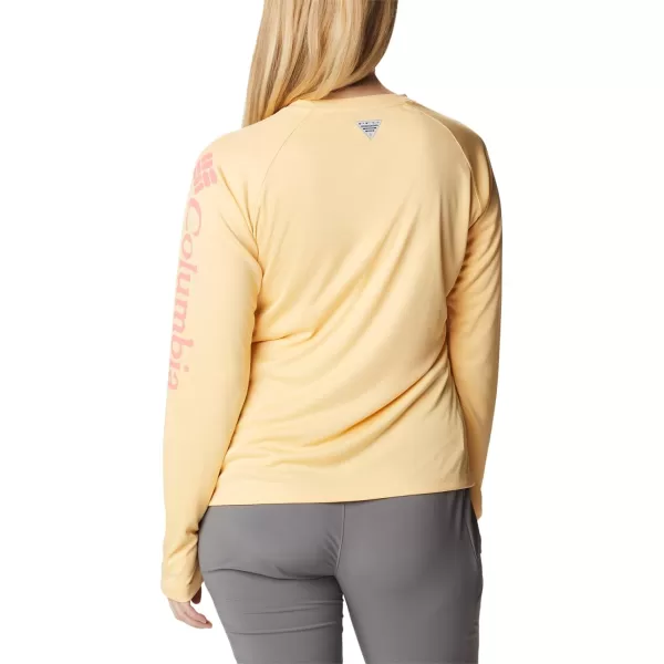 imageColumbia Womens Tidal Tee Ii Long SleeveCocoa Butter Salmon Logo